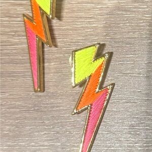 Mignonne Gavigan Neon Lightning Bolt Earrings